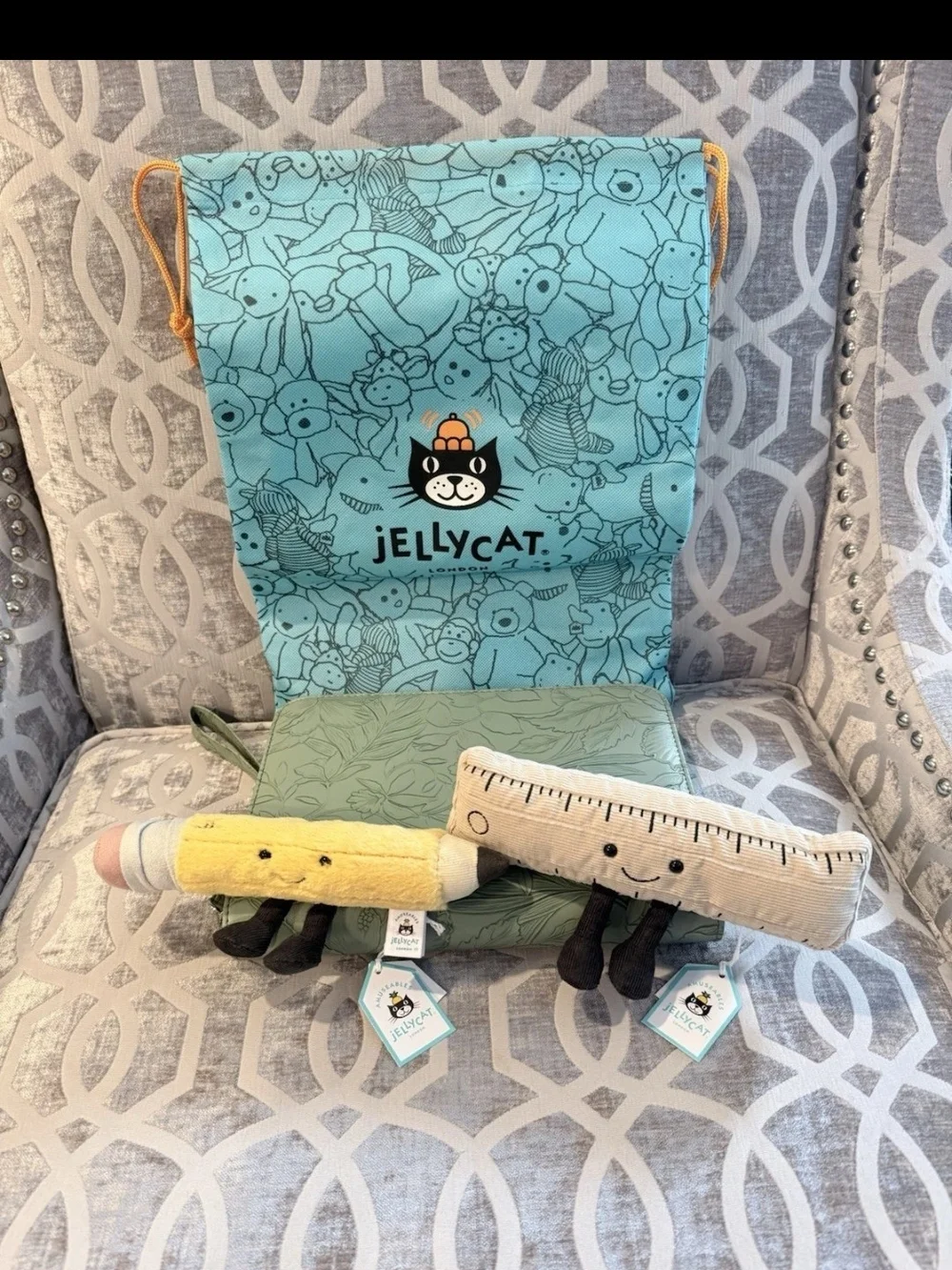 JELLYCAT Ruler & Pencil BNWT Authentic